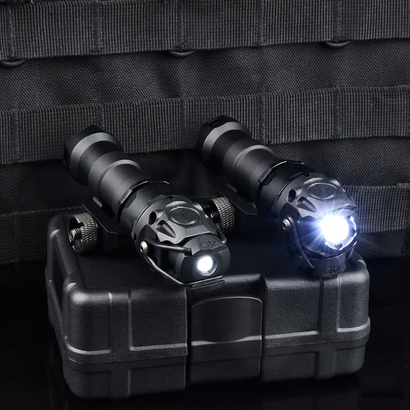 WADSN-linterna KIJI de Metal, luz de explorador de K1-10 grados, foco LED de caza, juego de interruptor Dual, lámpara de casco rápida, compatible con riel de 20MM - imagen 2