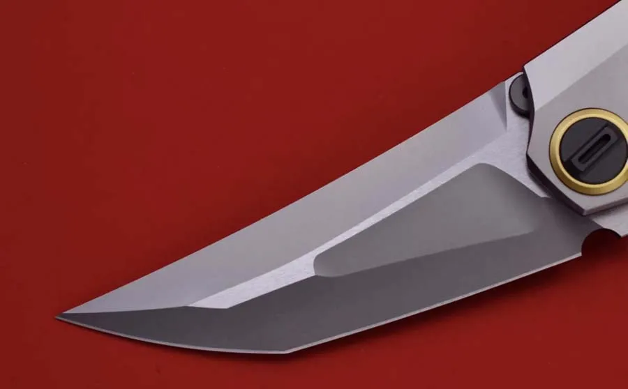 Cuchillo plegable EDC M390 con mango en aleación de titanio - imagen 4