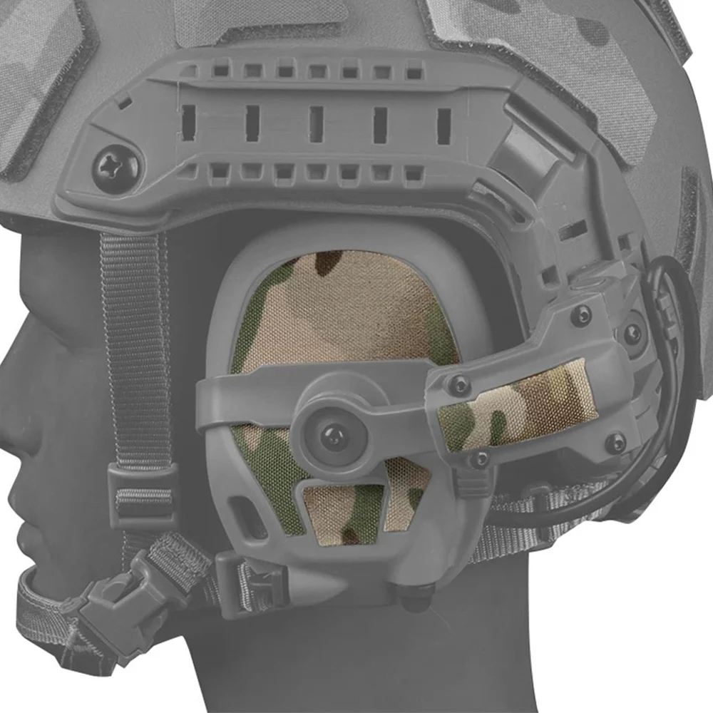 Auriculares tácticos pegatina camuflaje parche mágico AMP para GEN 6(HD-17) caza tiro cancelación de ruido auriculares orejeras activas - imagen 2