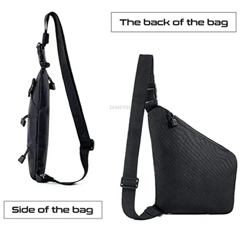 Funda de hombro táctica de transporte oculto, paquete de pecho, bolsos cruzados, funda de pistola suave portátil, bolsa de arma de caza para hombre - imagen 2