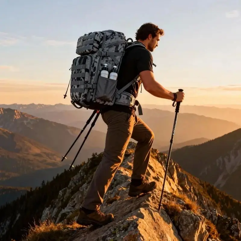 Mochila táctica - Bolsa de senderismo al aire libre de gran capacidad de 45 L - Mochila CS realista - Disponible en varios colores - imagen 5