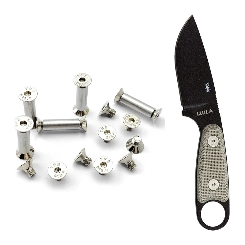 Kit tornillería acero aleado para mango cuchillo ESEE Karambit - imagen 5