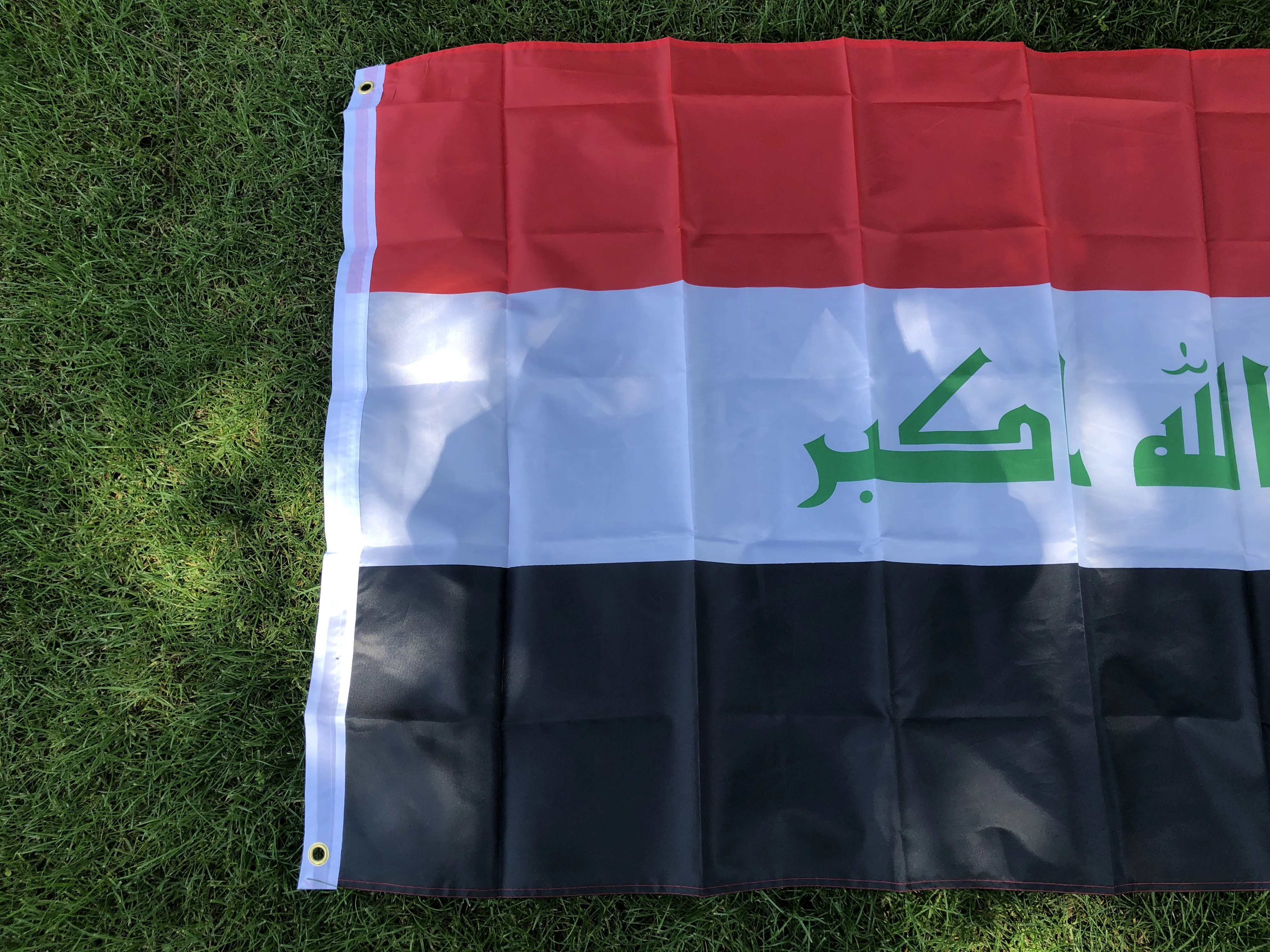 Bandera de SKY, envío gratis, bandera de Irak, nación, 90x150cm, 3 pies x 5 pies, pancarta de poliéster, bandera personalizada en todo el mundo - imagen 4