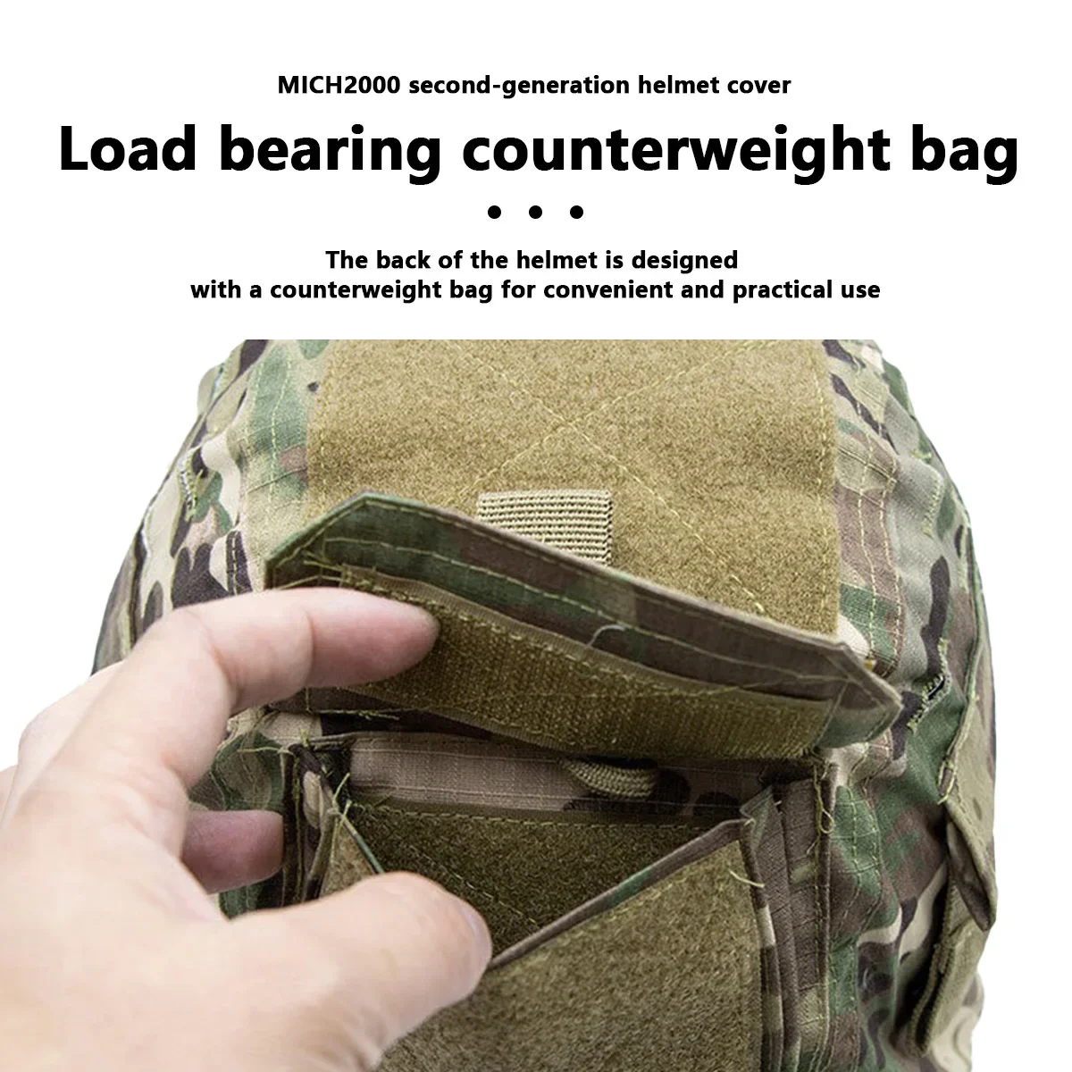 Casco táctico cubierta de camuflaje para cascos MICH 2000 Airsoft Paintball CS juegos accesorios de equipo de caza al aire libre - imagen 5