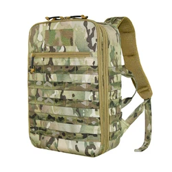 Mochila táctica para cámara de drones al aire libre con sistema MOLLE, gran capacidad, gran capacidad, múltiples compartimentos, capacidad para múltiples juegos