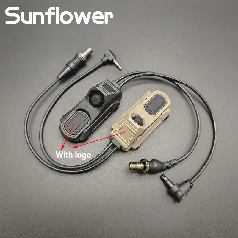 AXON UN botón de doble función interruptor remoto de presión táctico SF M300 M600 armas linterna de corte y láser OTAL-C apto para riel de 20mm - imagen 3