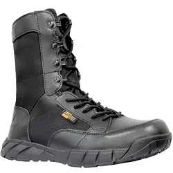 LAHORS, botas tácticas ligeras originales para hombre con cremallera, entrenamiento de combate, cordones, impermeables, zapatos transpirables para senderismo al aire libre