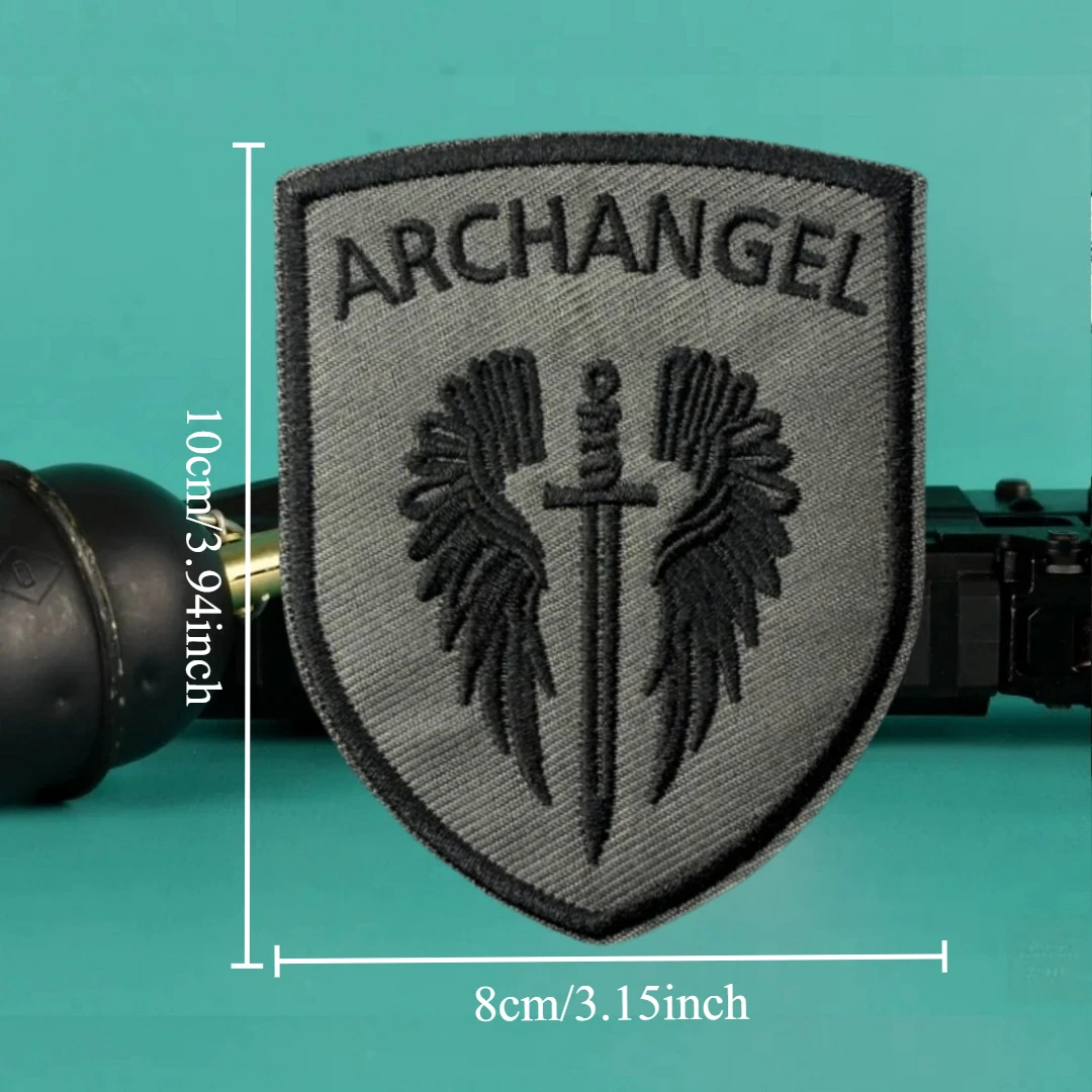 Parche "ARCHANGEL", moral táctica, apliques personalizados, pegatina para mochila del ejército militar, parches de gancho y bucle bordados para ropa - imagen 2