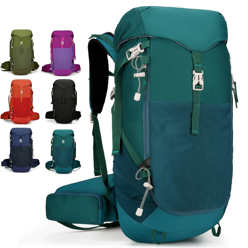Mochila de acampada de gran capacidad para hombre y mujer, bolso de hombro para escalada, Trekking, senderismo, montañismo, impermeable, paquete de viaje al aire libre - imagen 2