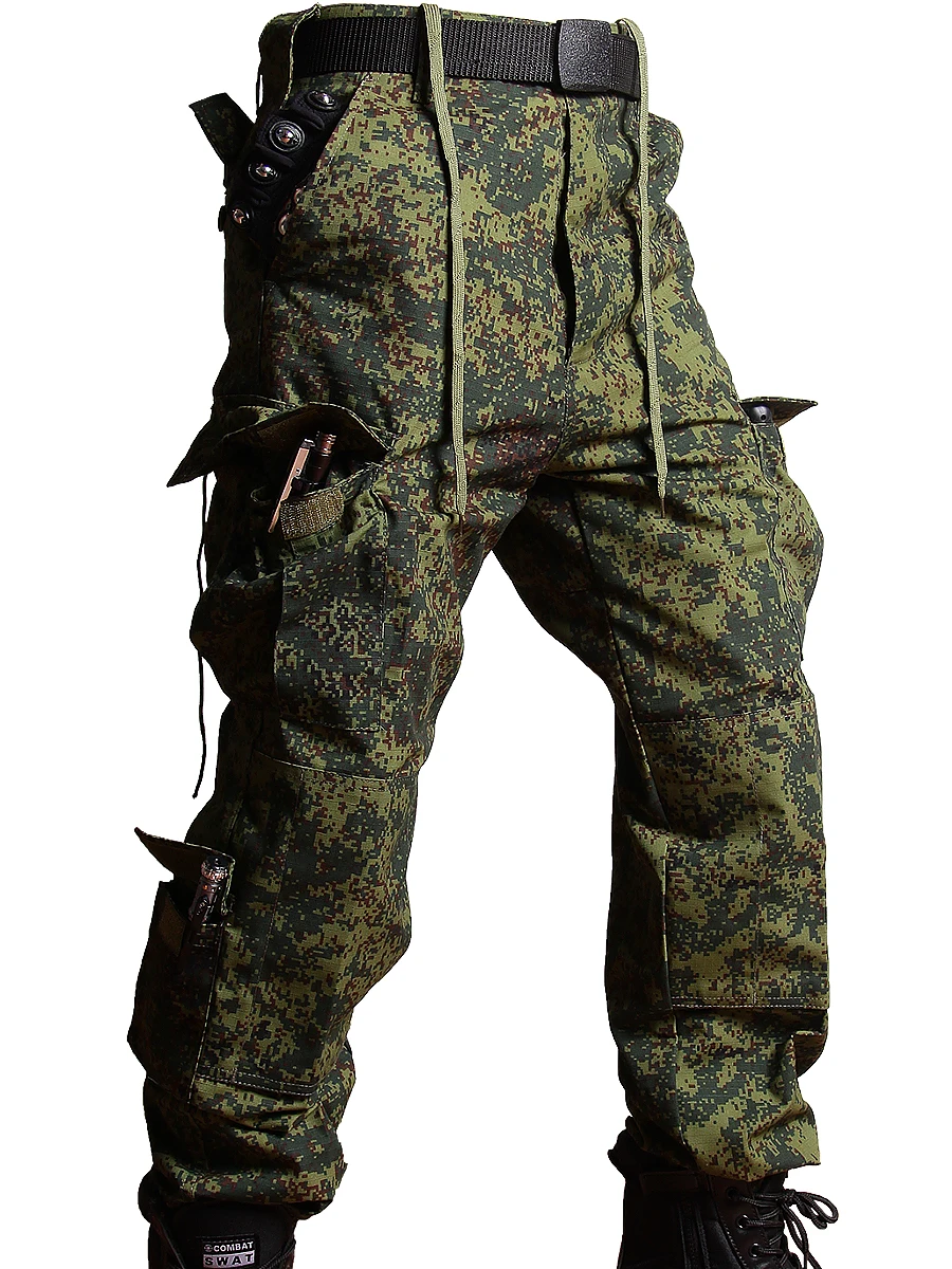 Traje táctico al aire libre de camuflaje ruso Little Green Man EMR conjunto de top y pantalones de primavera y otoño - imagen 5