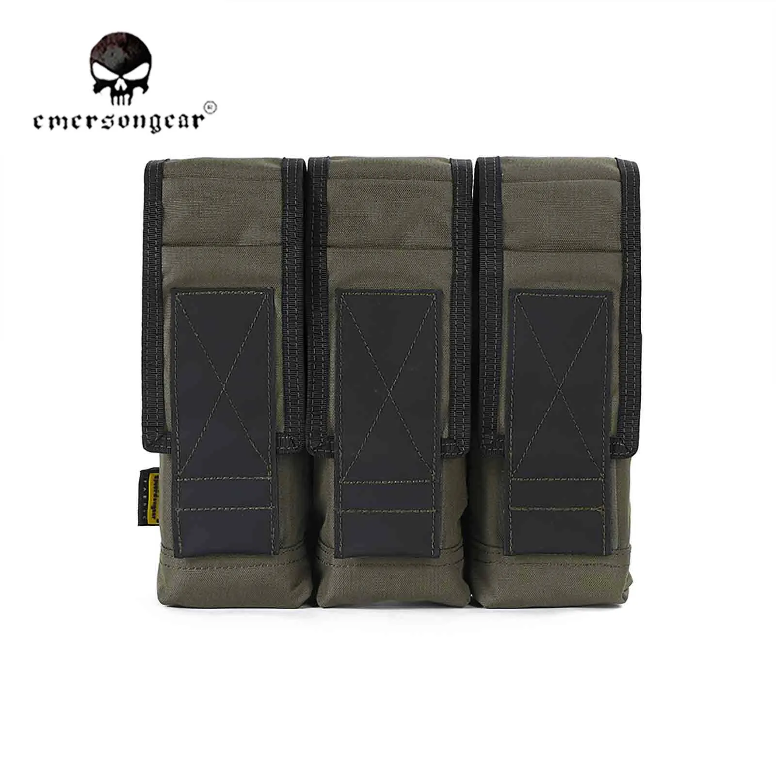 Emerson Tactical 7,62-bolsa Triple para cargador, bolsa para AK 762 Mag, Panel de Rifle, Milsim, senderismo, entrenamiento, combate, nailon, EM9645 - imagen 5