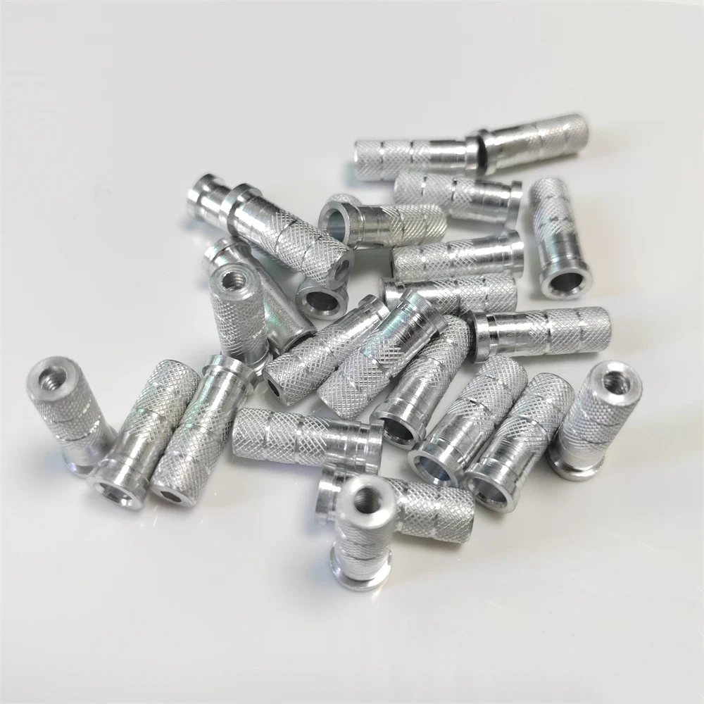 Conectores de inserción de aluminio para tiro con arco, 50 Uds., aptos para OD 8,8mm ID 7,6mm, flechas de carbono, eje de ballesta, flecha para tiro de caza - imagen 3