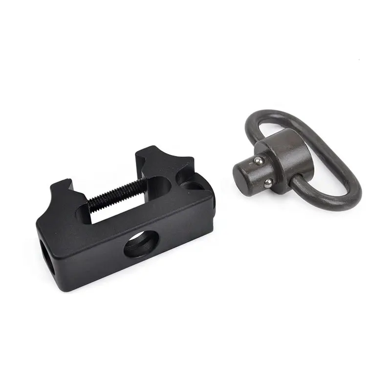 VMASZ Correa acolchada de metal con hebilla en espiga, correa de liberación rápida giratoria con montaje en riel Picatinny (A) - imagen 4