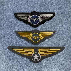 Parche bordado piloto aviación militar – Velcro pecho
