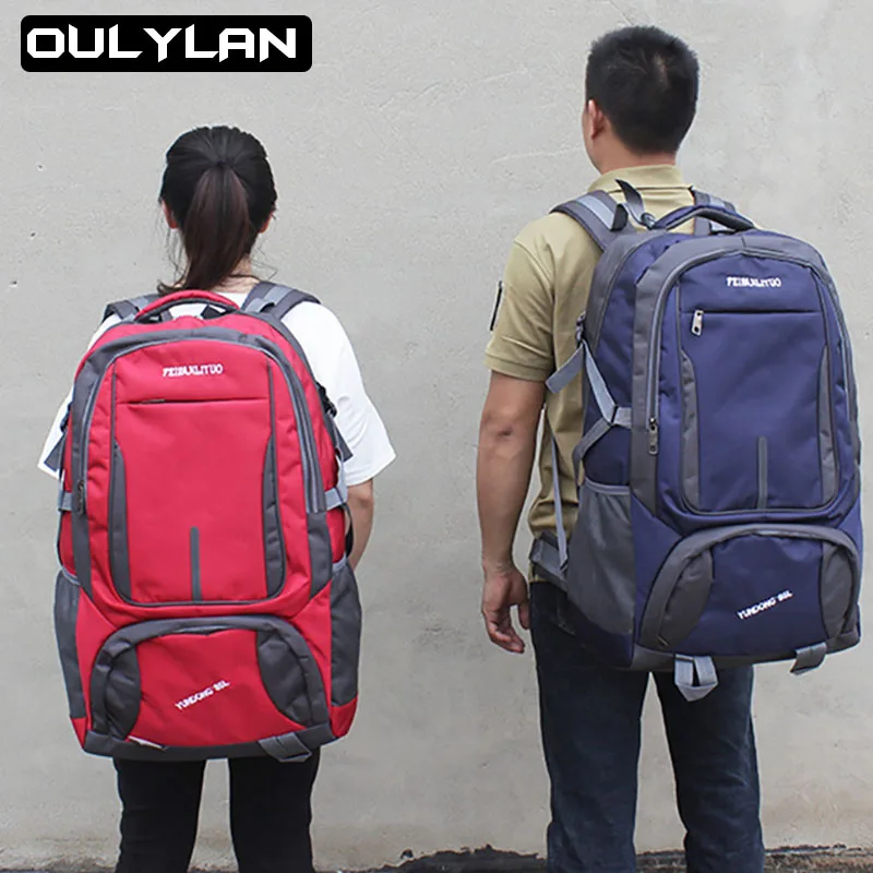 Mochila de viaje para hombre, Bolsa Escolar de nailon, para senderismo, Camping, equipaje de viaje, montañismo, 3 tamaños - imagen 2