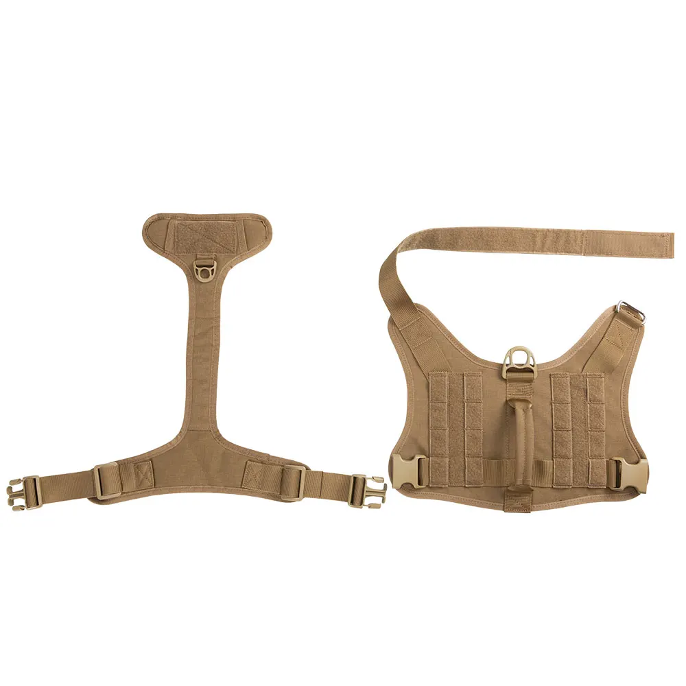 Arnés táctico para perro, chaleco Molle de entrenamiento al aire libre, ropa ajustable para mascotas grandes y pequeñas, excelente - imagen 3