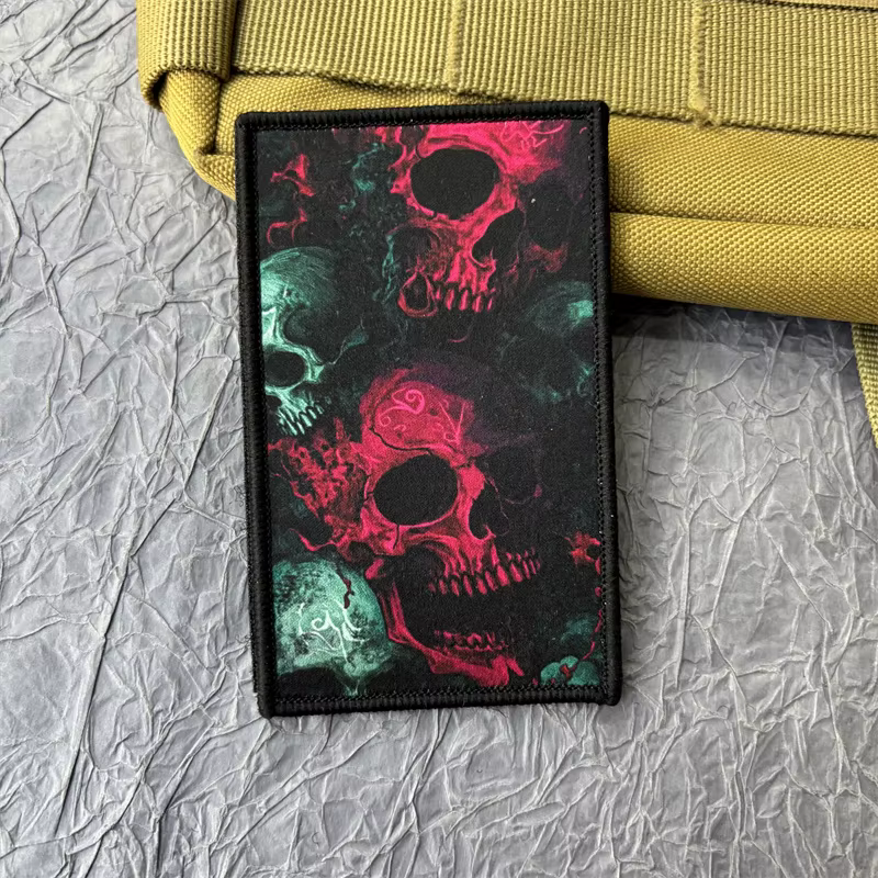 Parche táctico calaveras con gancho y bucle para MOLLE - imagen 2