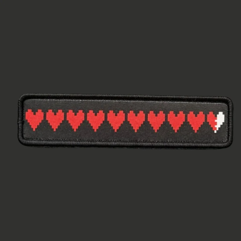 Parche de corazón bonito, insignia de moral táctica, estampado de gancho y bucle, mochila, accesorios de decoración de ropa, brazalete adhesivo - imagen 2