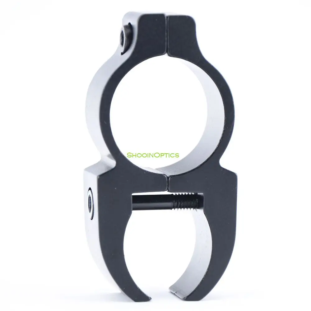 Shooin Optics Scope Anillo de tubo de 1 pulgada y 25,4 mm Cola de milano Montaje de 3/8" Desmontable Transparente Mate - imagen 4