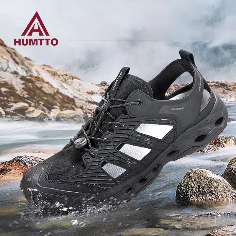 HUMTTO zapatos para caminar para hombre, zapatos de agua para senderismo al aire libre, zapatos de rastreo ariver, sandalias de playa de pesca ligeras y transpirables - imagen 3