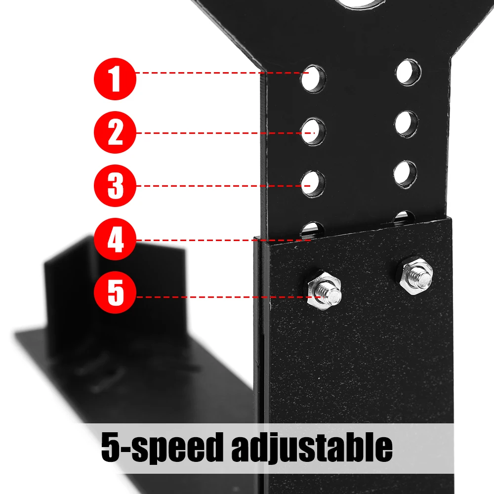 Estante acrílico para pistola, estante de exhibición transparente para pistola, soporte para pistola de 5 posiciones, soporte para pistola ajustable de altura para G17 G19, 1/2 Uds. - imagen 2