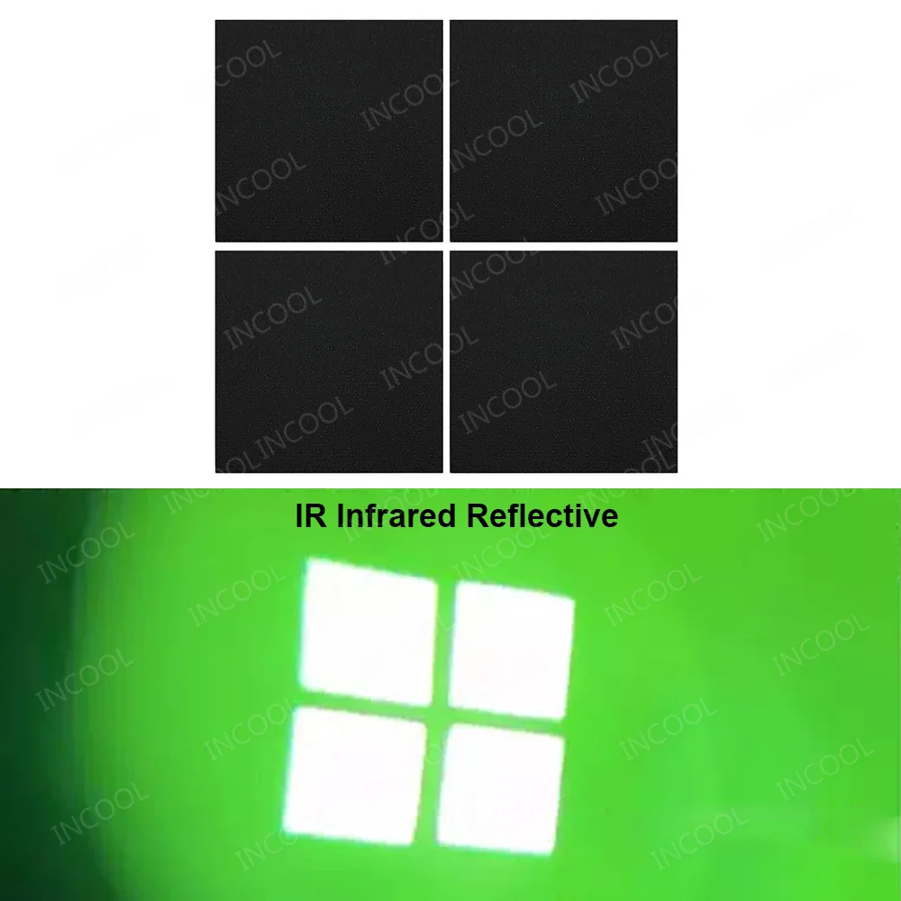 4 unids/lote parches IR IFF parche reflectante infrarrojo IR sello de identificación pegatinas tácticas bloque de reconocimiento sujetador 2,5 CM