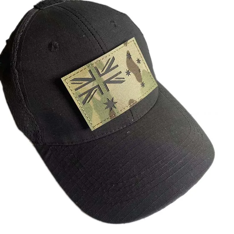 Parche táctico militar bandera Australia bordado PVC reflectante IR - imagen 3