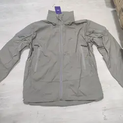 Sello deportivo táctico PCU L5 gris 160D nailon suave traje de asalto chaqueta de caza con cremallera chaqueta a prueba de viento para senderismo