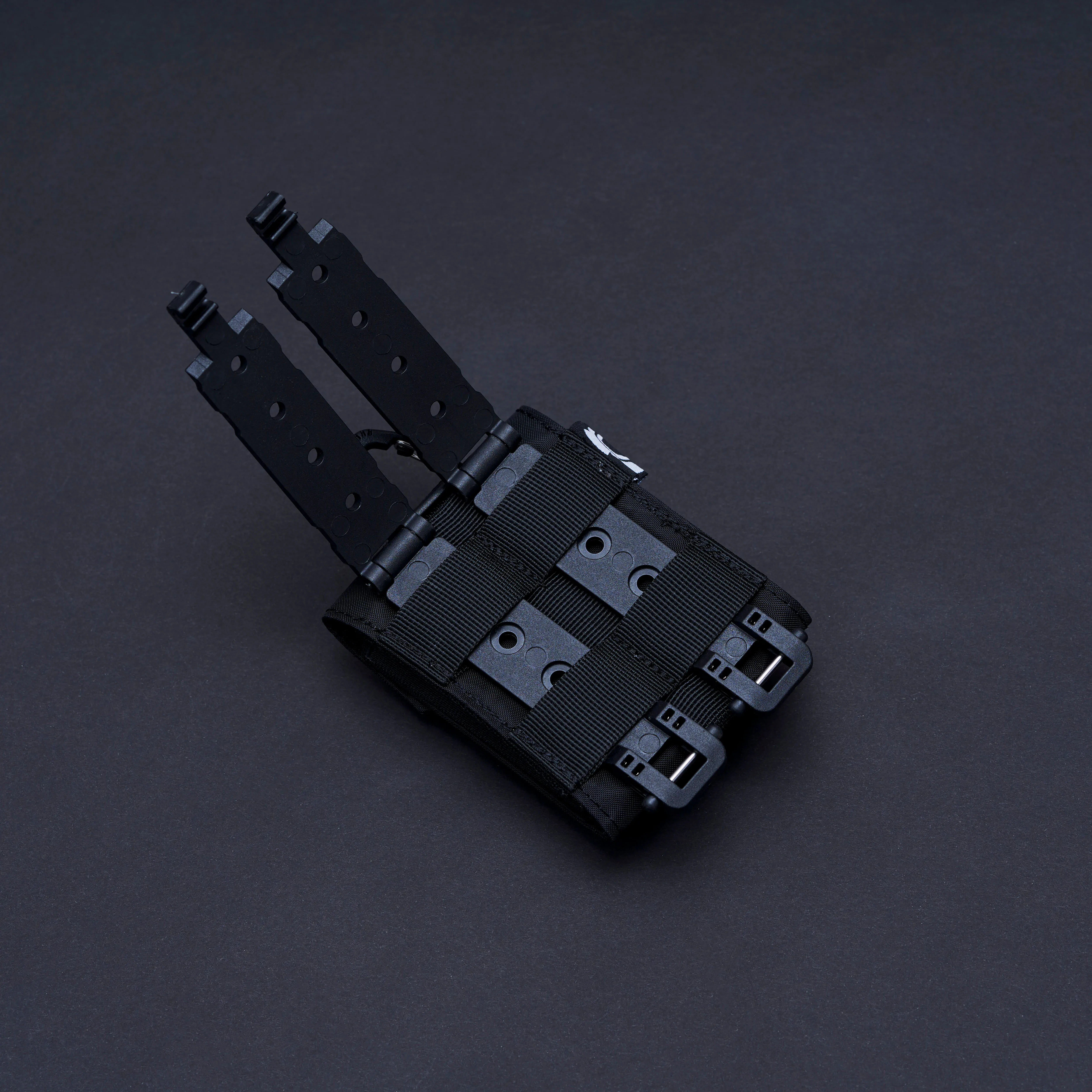 Hebilla estabilizadora de doble fila MOLLE táctica para exteriores, bolsa principal y bolsa secundaria, hebilla de conexión de cinta - imagen 4