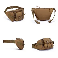 Riñonera táctica impermeable Oxford para teléfono, cartera y pecho
