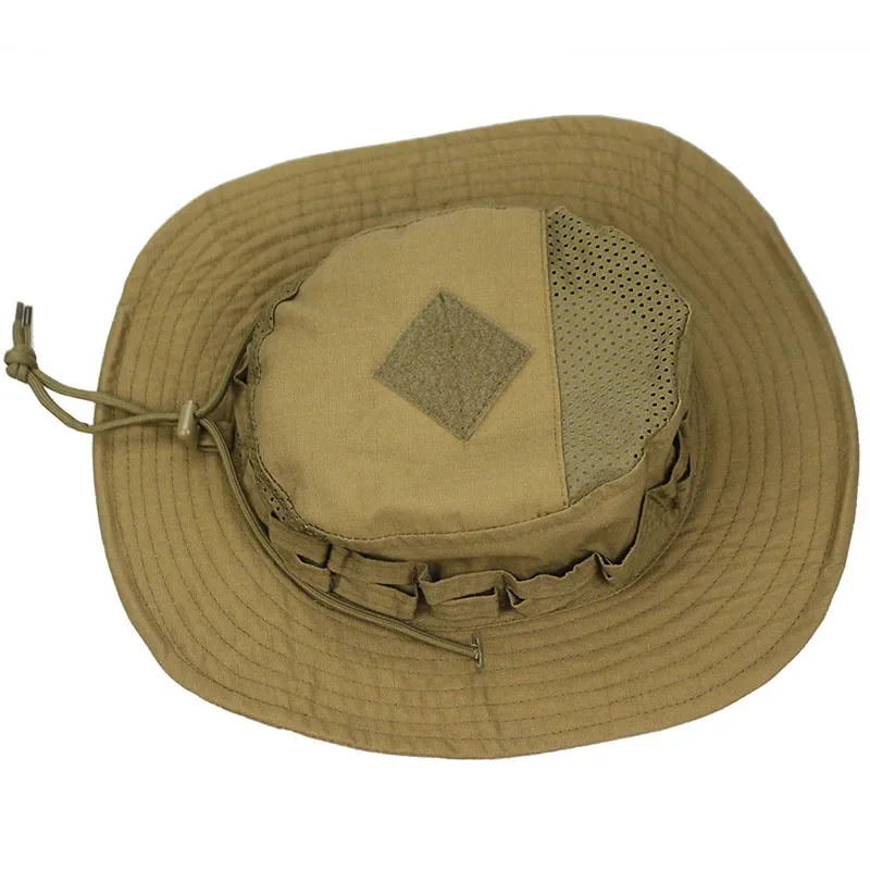 Boonie-Sombrero táctico de malla de camuflaje, gorra de combate Multicam para deportes al aire libre, entrenamiento, pesca, senderismo, Camping y caza, 2,0 - imagen 3