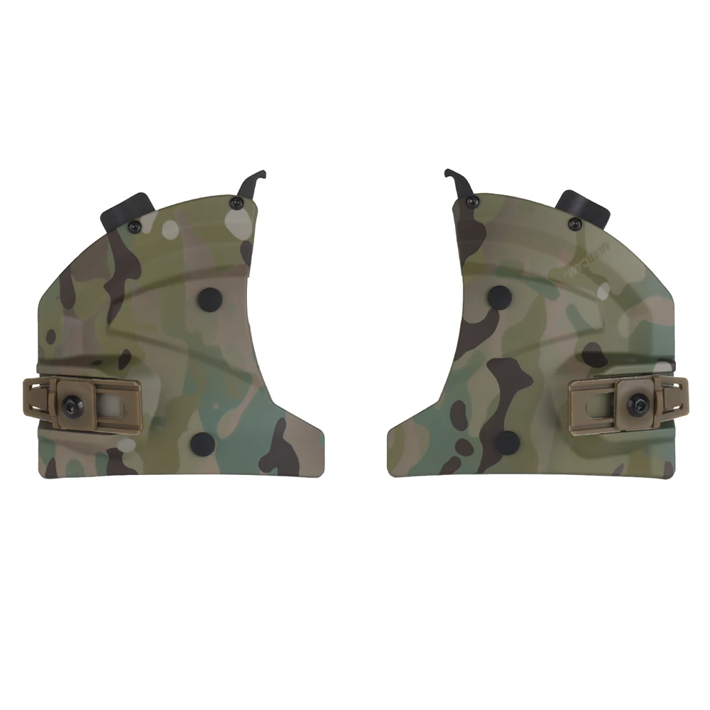 Wendy 3,0 casco táctico conjunto de protección completa con media máscara protector bucal/gafas abatibles/cubierta para las orejas para equipo de Paintball Airsoft - imagen 4