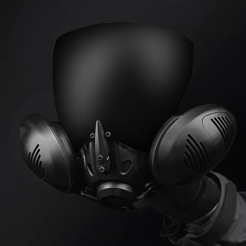 Wosport-mascarilla de silicona transpirable, máscara protectora táctica, antiniebla, Pc - imagen 2