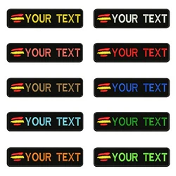 Parche bordado bandera España para personalizar con texto a medida