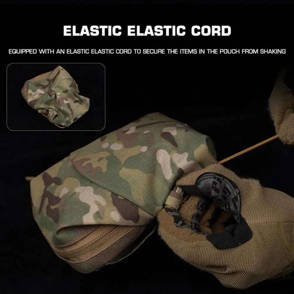 Bolsa táctica multifuncional para caza al aire libre, Kit médico de emergencia para acampar, tiro Airsoft, artículos diversos, bolsa de cinturones Molle para reciclaje - imagen 5
