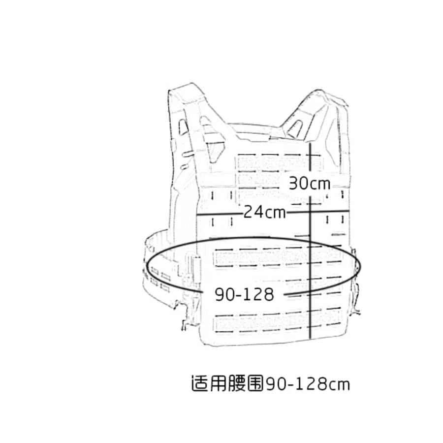 Chaleco táctico ligero compuesto con portador de placa de alta compatibilidad - imagen 4
