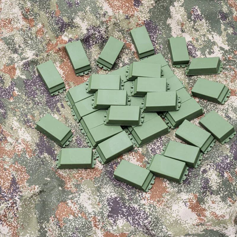 Paintball Airsoft DIY modelo de armadura reactiva de gancho y bucle pintable, hecho de material de goma - imagen 5