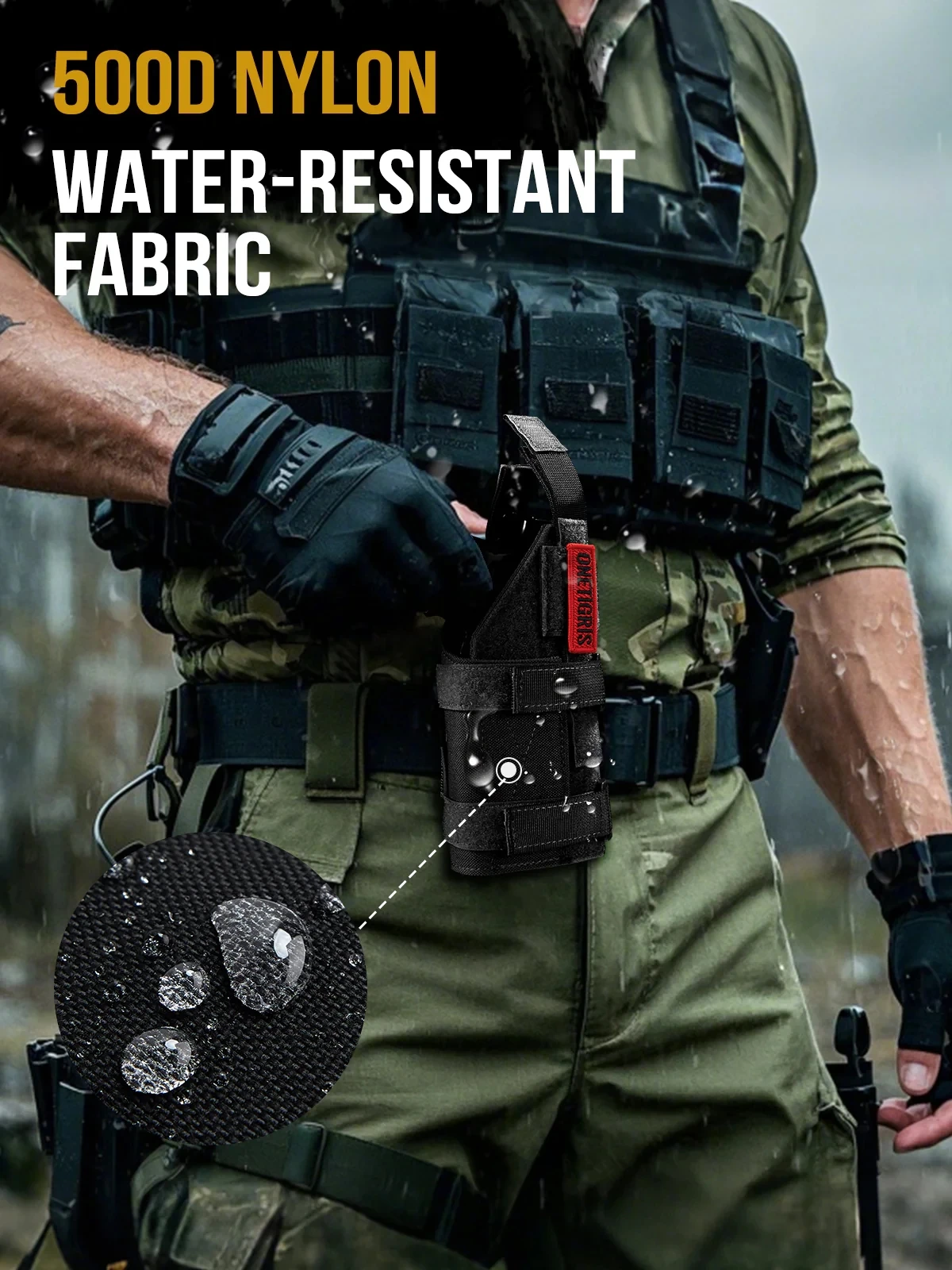 ONETIGRIS Funda Táctica MOLLE para Glock – Nylon profesional - imagen 3