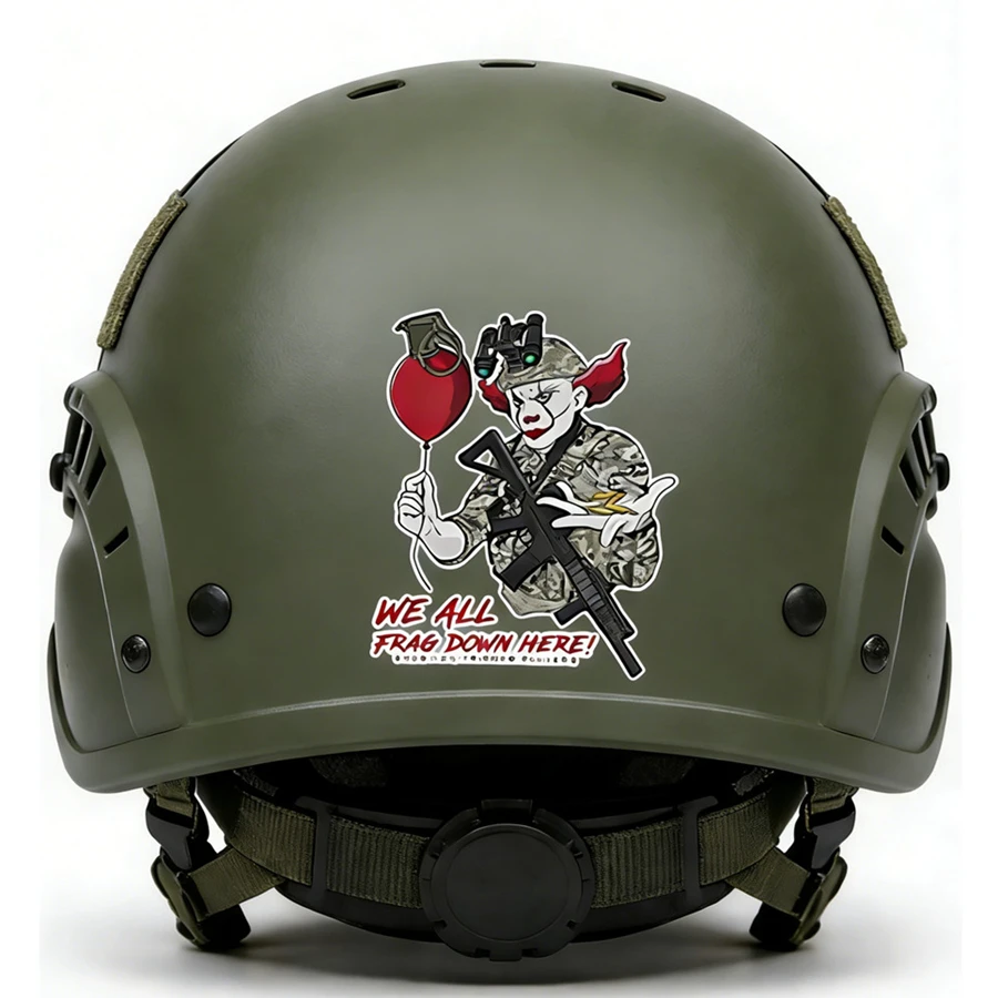 Pegatina táctica calavera visión nocturna para casco y equipamiento - imagen 5