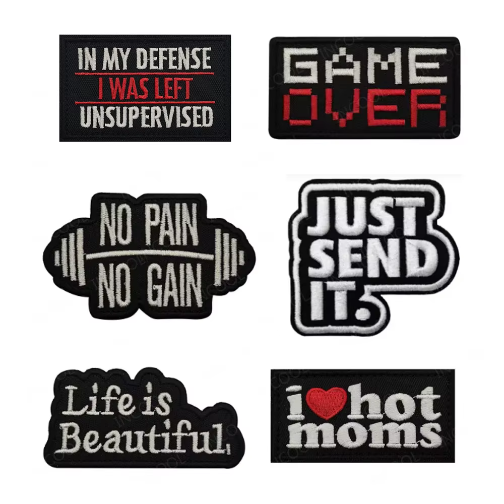 Parche bordado frases motivacionales – Insignia para ropa y mochila