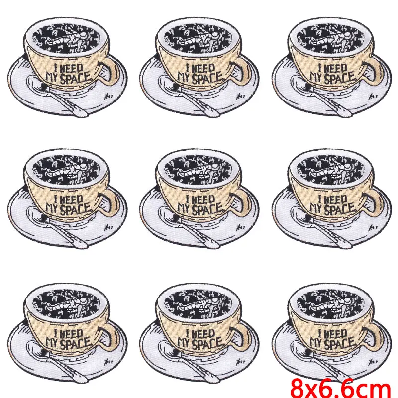 Parches bordados de Alien para ropa, parches termoadhesivos para planchar en la mochila, 10 unidades por lote - imagen 5