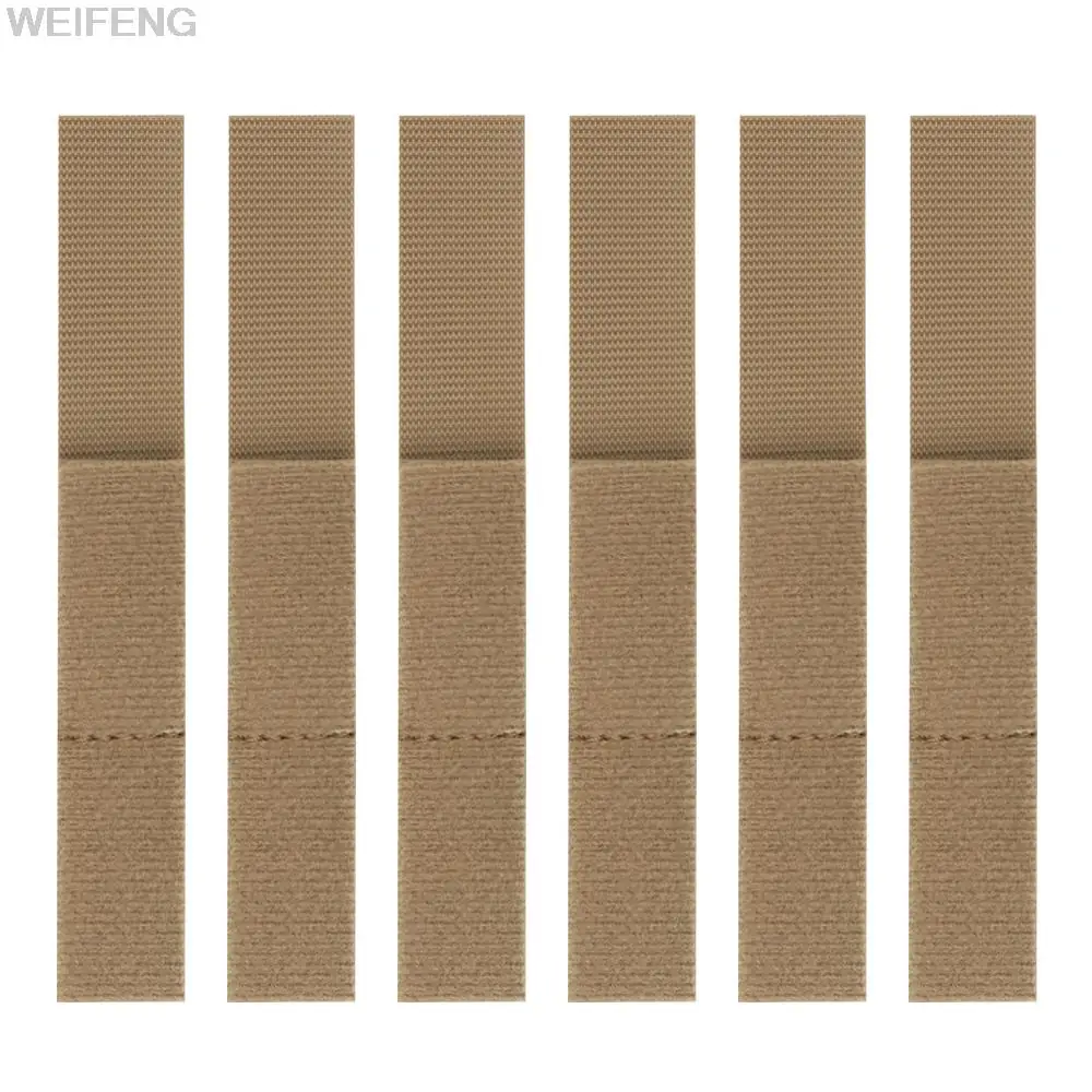 Sujetadores de Cable tácticos, cinta de bucle de gancho recolectada, equipo electrónico de sujeción, organizador de alambre, soporte de cuerda, chaleco de caza, 6 piezas - imagen 2