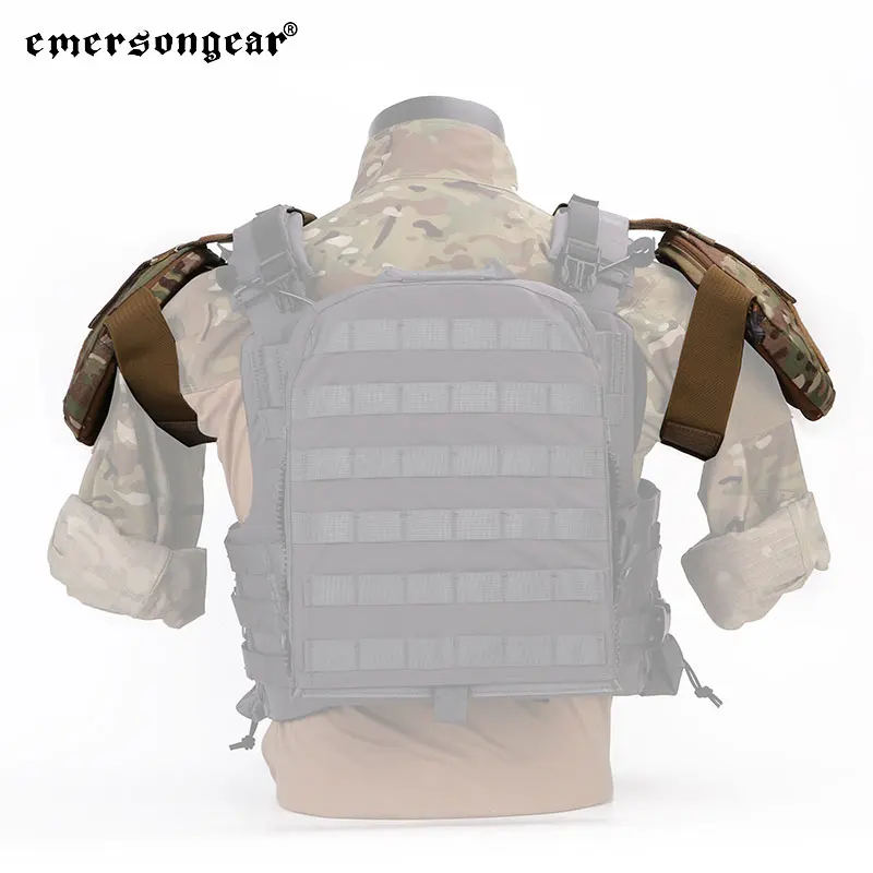Emersongear armadura de hombro táctica caza AVS CPC chaleco accesorios 1 par Protector de hombro bolsa de armadura EM7331 11,11 ventas - imagen 5