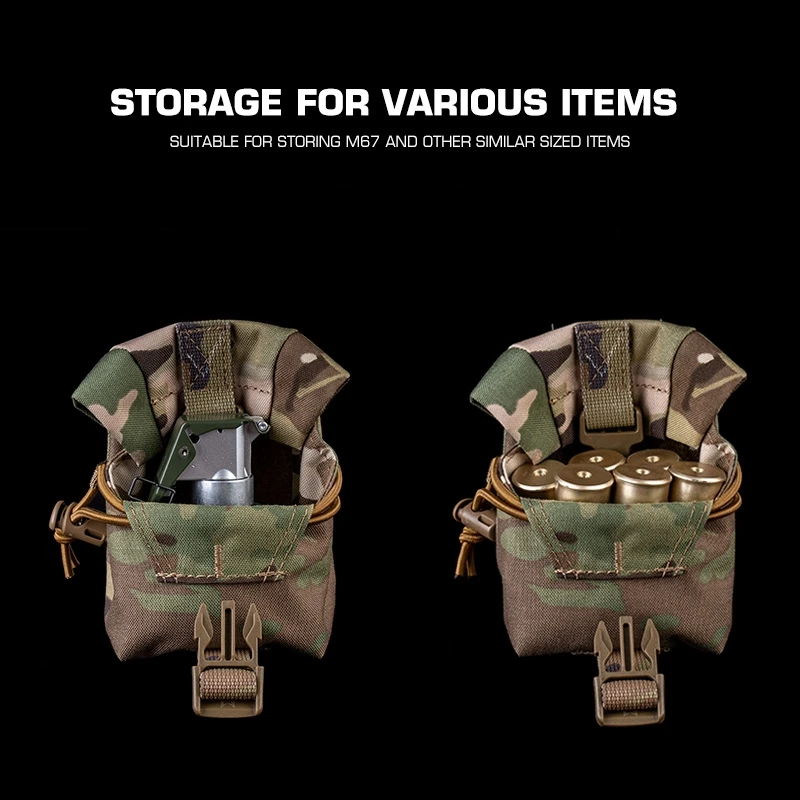 Bolsa de granada multiusos estilo camuflaje, bolsa Singel Molle Frag, chaleco táctico, bolsa de almacenamiento Molle, accesorios de caza al aire libre - imagen 3