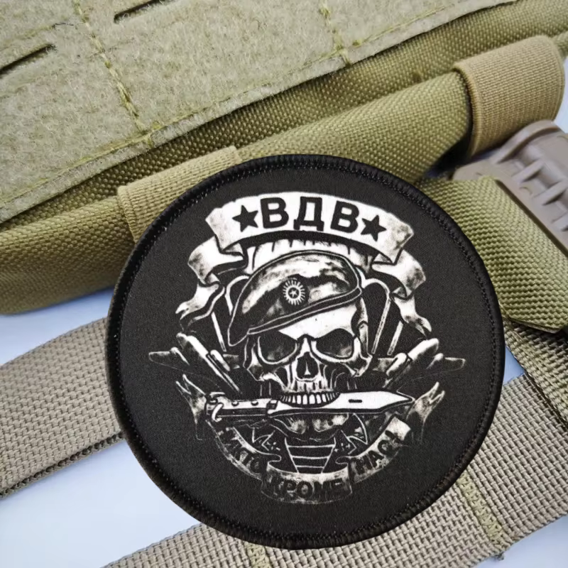 Parche táctico calavera soldado – Velcro para chaleco, gorra y mochila - imagen 5