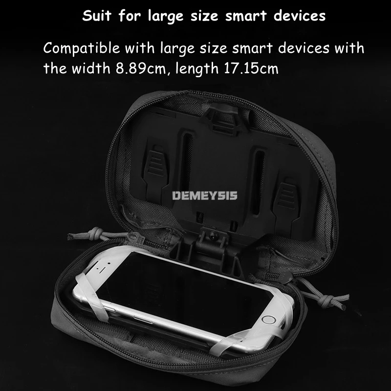 Tablero de navegación plegable Molle táctico CS, chaleco Airsoft, Panel de mapa, chaleco, soporte para teléfono móvil, Kit de bolsillo con correa de montaje - imagen 5