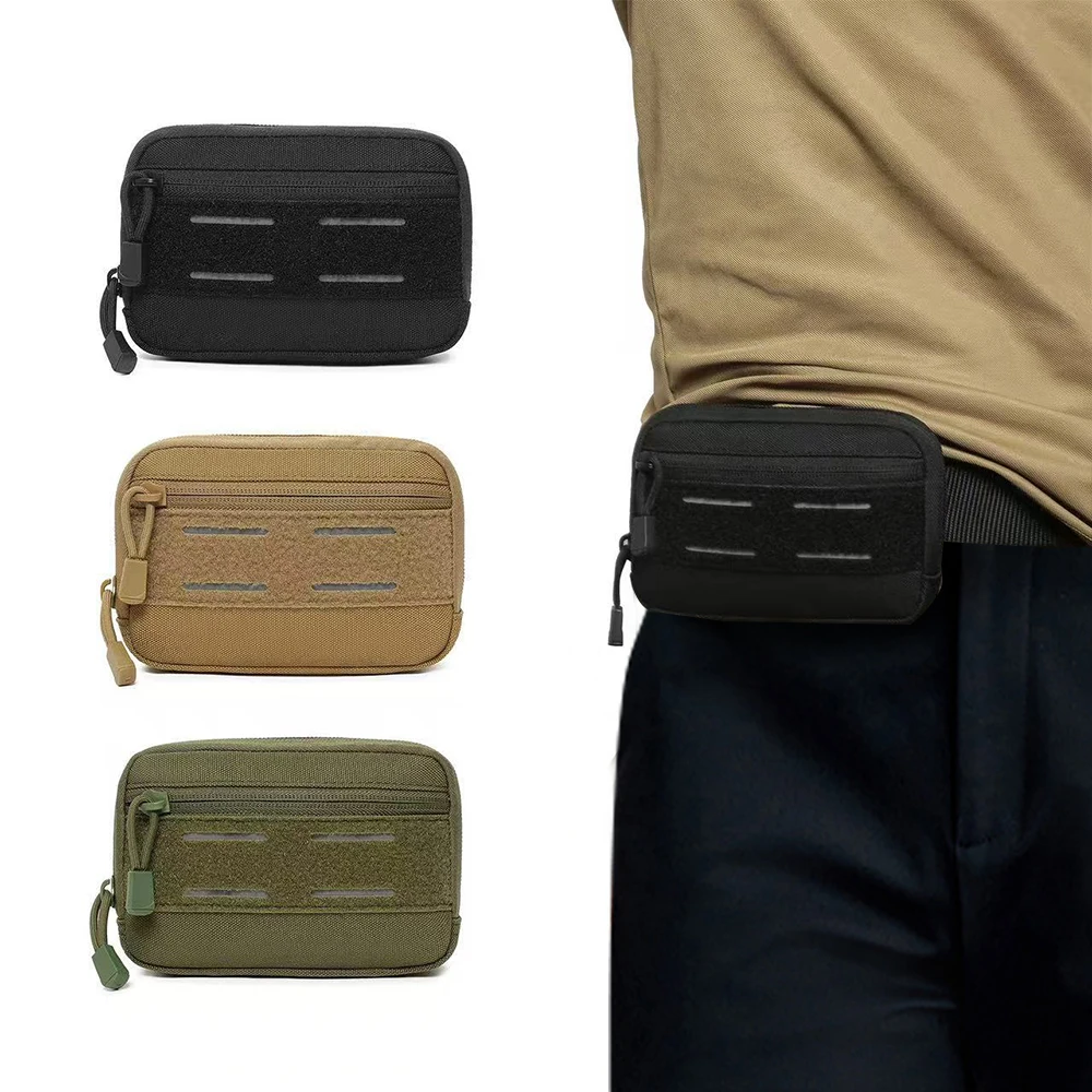 Bolsa táctica de administrador EDC MOLLE, bolsa de almacenamiento de utilidad compacta, organizador de herramientas para cinturón de caza, bolsa de cintura de almacenamiento EDC - imagen 2