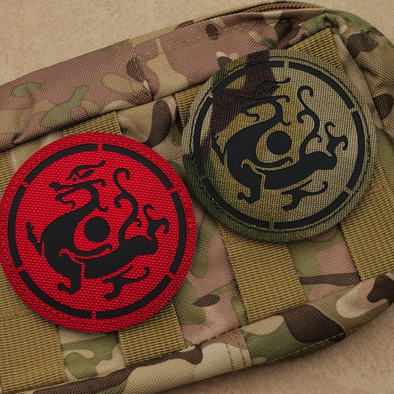 Parche bordado tótem dragón táctica para insignia moral - imagen 4