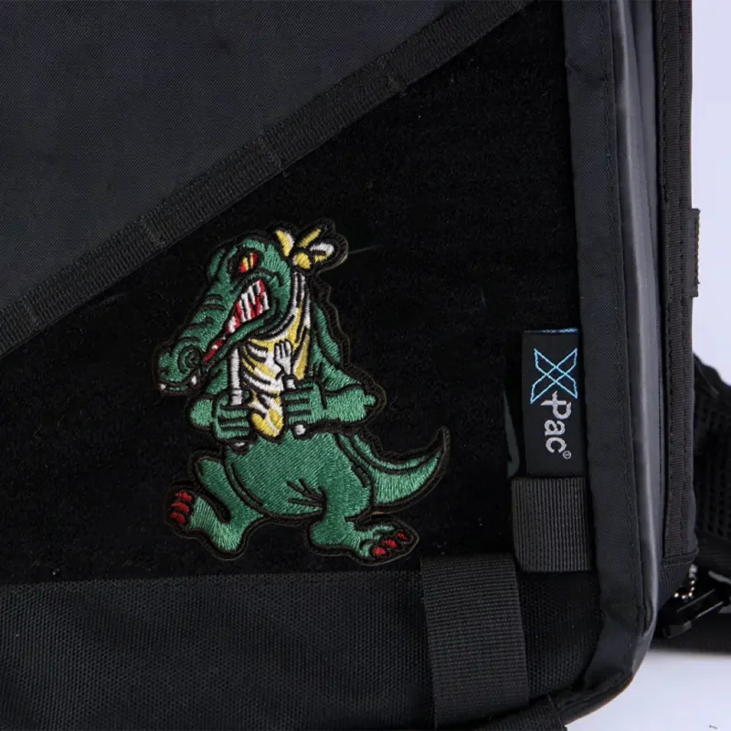 Parche de cocodrilo Ungry, insignia de moral militar táctica, gancho bordado y bucle, mochila, ropa, pegatina decorativa, brazalete - imagen 5