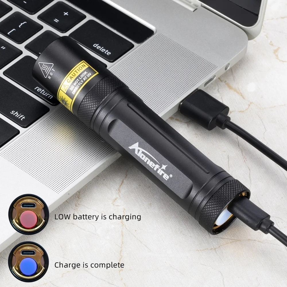 Alonefire SV77 10W 365nm linterna UV luz ultravioleta negra Detector de musgo para mascotas para gatos perros manchas cama insectos comida moldeosa - imagen 4